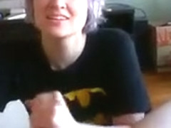 Hot handjob ends in my mouth...