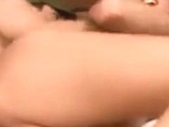 Sexy Slender Brunette Feeds Her Desire For Hardcore Action On The Bed