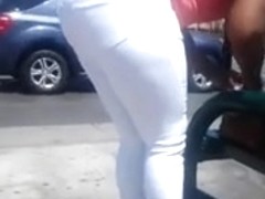 big booty in white jeans II
