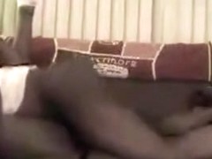 Unfathomable inside his darksome girlfriend with her legs pinned back