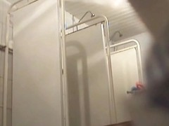 Steamy girls captured on a hot shower cam sex tape