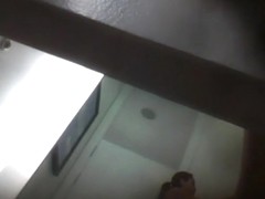 Guy with voyeur cam approached the dressing room spying fem