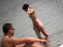Voyeur beach shots of amateur people sunbathing nude