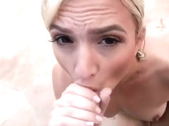 Blonde Babe Eliza Jane Blows Big Cock Of Stalker