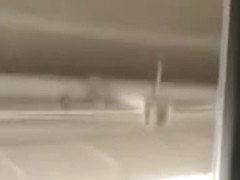 The admirable upskirt voyeur movie scene scene of a chubby girl outdoors