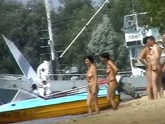 Mature beach nudist women not afraid to show everything they got