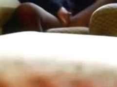 My mum fingering in living room caught by hidden cam