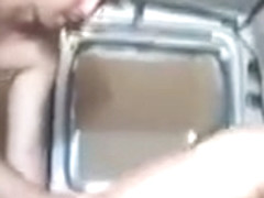 Redhead banged in van