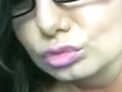 Sexy big tit MILF plays on her HD webcam