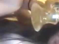 stoned teen showing her tits on periscope