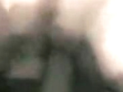 Slutty brunette with good butt trips a large penis within t