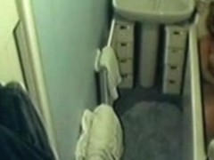 Spycam in my home bathroom caught mom masturbating