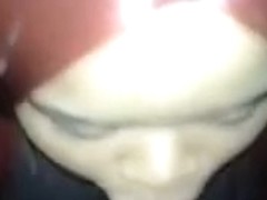 Darksome cutie acquires enormous thick facial