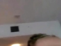 Masturbating and riding wooden 10-Pounder