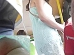 Valuable upskirt shots from the bus
