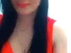 Pale webcam sluts shows her kinky underwear on webcam