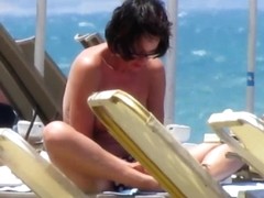 Topless babe in Agia Marina, creta 7