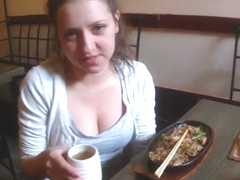 Russian Slut Screwed In The Restroom