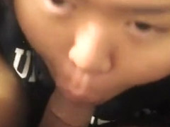 Chubby asian teen exgirlfriend gives blowjob