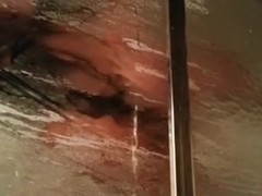 Wife playing in shower with recent jock