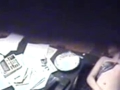 Hidden cam in family house.