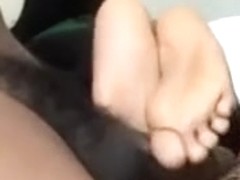 Ebony Footjob