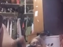 Playing in my room (dad was in the other room)