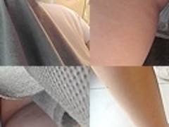 Accidental upskirt video shows amateur teen beauty