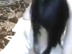 Cock sucking and doggy style fucking with brunette sexy bitch