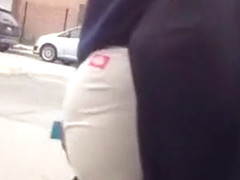 Incredible Amateur record with Ass, Public scenes