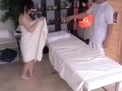 Asian cunt drilled by my cock in hidden camera massage video