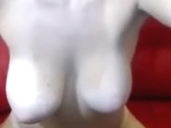 busty babe solo masturbation