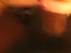 My bbw amateur babe likes sucking my hairy cock. I'm sitting on top of her and cumming on her mout.