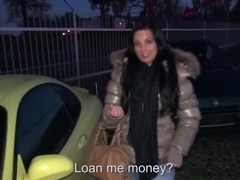 A young girl is offered cash for sex in a lot