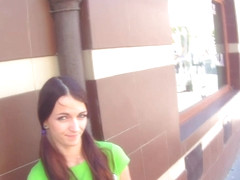 Gorgeous euro pickedup and pov banged