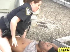 Thief Is Caught On A Rooftop After Stealing By Perverte