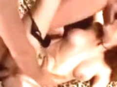 Redhead Being Dual Creampied By Two Guys