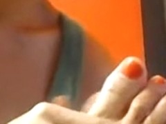 Hawt dilettante foot fetish on livecam