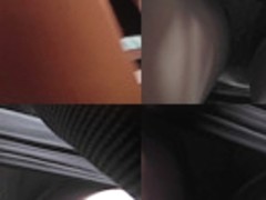 Gal in mini skirt and thong filmed by upskirting voyeur