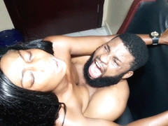 African Milf Pussy Welcomes Krissyjoh S Big Dick On Chair With Passionate Sex Part 2