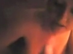 Breasty blond sucks ramrod and fingers her wet twat