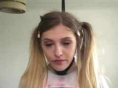 Sub Rhiannon Ryder dominated and left with mouthful of cum