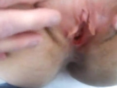 showing hairy pussy for cum