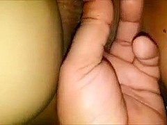 Hubby fingering love tunnel