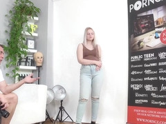 Sexy Blonde Is Hungry For His Dick