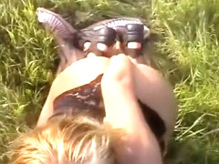 Horny Amateur movie with Outdoor, POV scenes