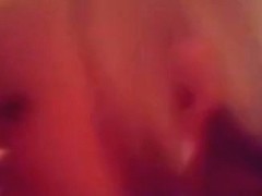 Cute blonde girl gives and eyefucking blowjob and swallows