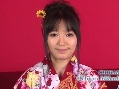 Chiharu craves for jizz to cover her entire pussy and ass