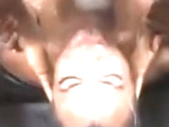 Dirty Black Ghetto Slut Roughly Getting Her Mouth Pounded