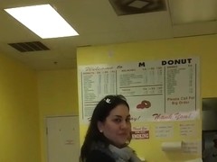 THICK MILF BUYING DONUTS